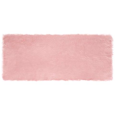 Tappeto Pecora Tafalla Rosa 80 x 200 cm Poliestere - Foto 1