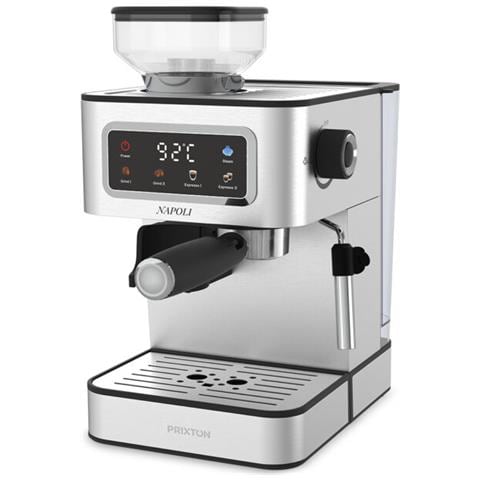 Macchine Da Caffè Espresso Napoli Con Macinino Integrato 22 Livelli, 20 Bar, 1350w, Filtro A Doppia Uscita, Vaporizzatore Regolabile, Compatibile Con Caffè A Grana, Macinato E Capsule - Foto 2