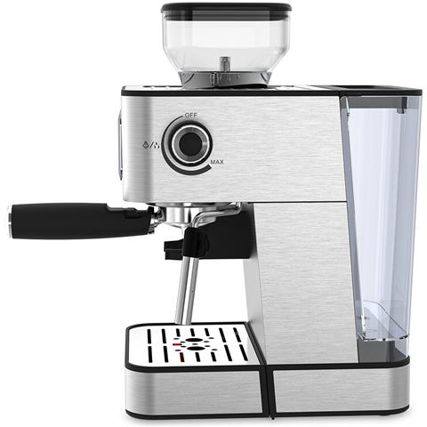 Macchine Da Caffè Espresso Napoli Con Macinino Integrato 22 Livelli, 20 Bar, 1350w, Filtro A Doppia Uscita, Vaporizzatore Regolabile, Compatibile Con Caffè A Grana, Macinato E Capsule - Foto 3