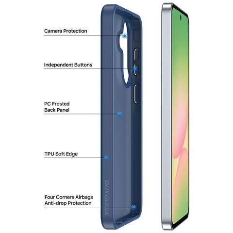Cover per Galaxy A37 5G - TPU+PC, Blu Oscuro - Foto 2