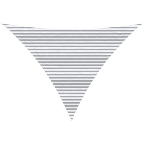 Vela da ombra solare Grigio chiaro e bianco 5 x 5 x 6 m - Foto 1