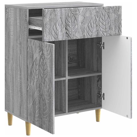Credenza Sonoma grigio 66 x 34,5 x 90 cm Legno ingegnerizzato - Foto 2