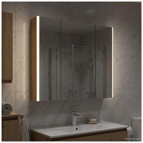 Mobiletto per specchio da bagno Rovere Artigianale - Foto 2