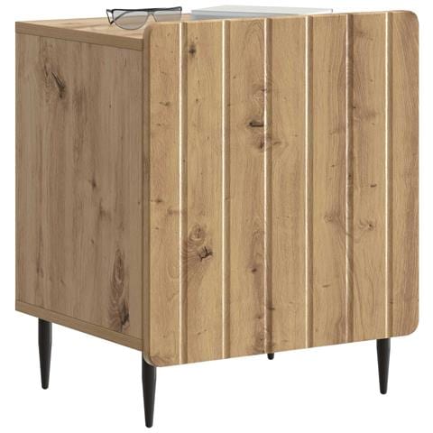 Armadio da Notte 2 pcs Rovere Artigianale 43 x 34,5 x 52 cm - Foto 2