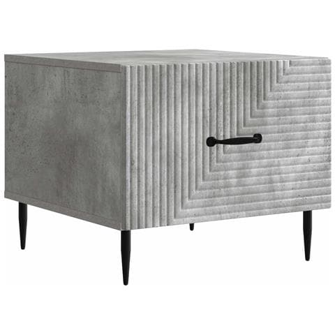 Tavolino da salotto con cassetto Grigio Cemento 49 x 50 x 40 cm - Foto 1