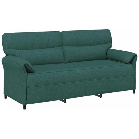 Set di divani 2 pz Verde Scuro Tessuto - Foto 2