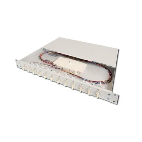 Pannello Estraibile 19" Per Fibra Ottica Con 24 Connettori Lc Duplex Om3 - Foto 1