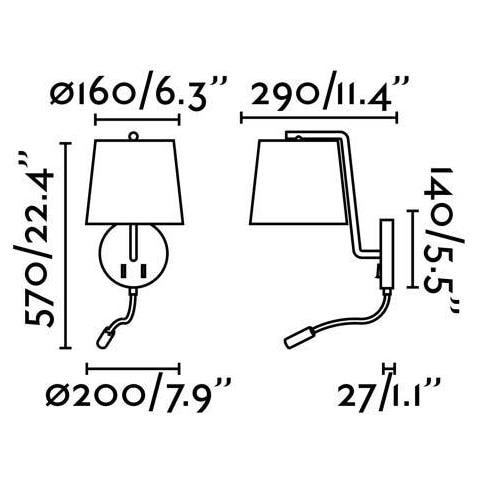 Faro 29331 - Berni Lampada Da Parete Niquel Satinato Con Lettore Led - Foto 10