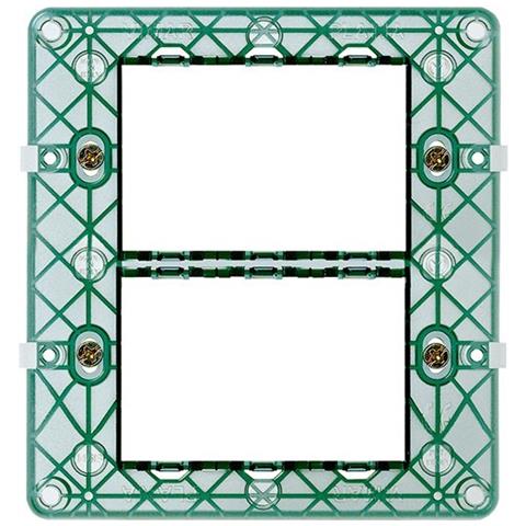 Supporto Plana 1, 2, 3, 4, 6, 7, 14, 21 Moduli Posti - Supporti Placche Interruttori - 6 Posti Supporti - Cestelli - Foto 1