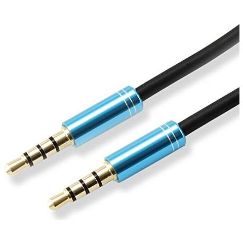 ICSB-3535BL - Cavo Audio Stereo Jack 3.5 mm M / M 1,5m Azzurro - Foto 1