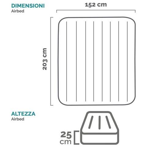 64143 - Materasso Gonfiabile Dura-Beam Pillow Rest Classic Matrimoniale, 152x203x25 cm - Foto 6
