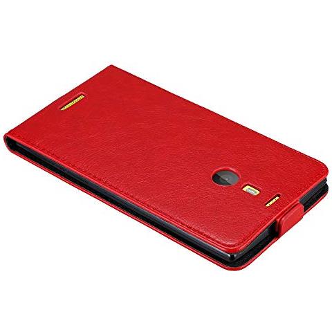 Custodia Compatibile Con Nokia Lumia 1520 In Rosso Mela - Coperchio Protettivo In Design Flip Con Chiusura Magnetica - Foto 2