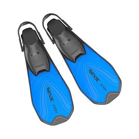 Zoom Pinne Da Snorkeling Con Cinghiolo Regolabile In 6 Posizioni Unisex Adulto Blu 36/38 Inc - Foto 1