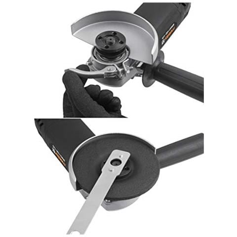 Smerigliatrice Angolare 1100 W - Per Dischi Ø 125 Mm - Maniglia Laterale Ha 3 Posizioni - Velocità Di Rotazione: 12.000 1 / Min - Foto 5