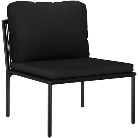 Set Divani Da Giardino 6 Pz Con Cuscini Neri In Pvc - Foto 10