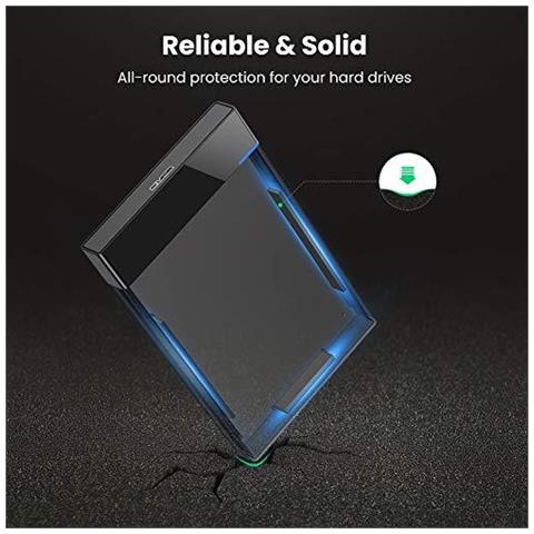 Hard Drive Enclosure 2.5 External Usb 3.0 Custodia Hard Disk Sata Hdd Caddy Ssd Reader Copertura Per Wd Toshiba Seagate Drives Samsung Interne Supporto Uasp Laptop Macbook Xbox Ps4 Tv 0.3m Cavo Usb - Foto 4