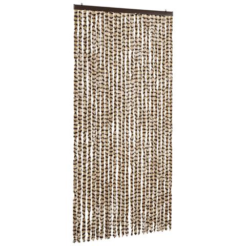 Zanzariera Beige e Marrone 100x220 cm Ciniglia - Foto 1
