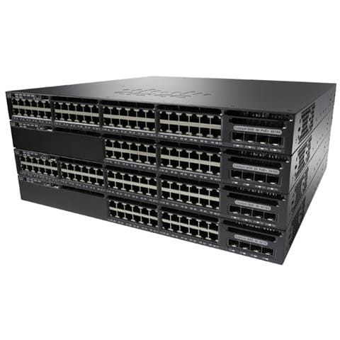 Cisco Catalyst 3650, L3, Gestito, Gigabit Ethernet (10/100/1000), 32000 Entrate, 176 Gbit / s, Nero - Foto 1