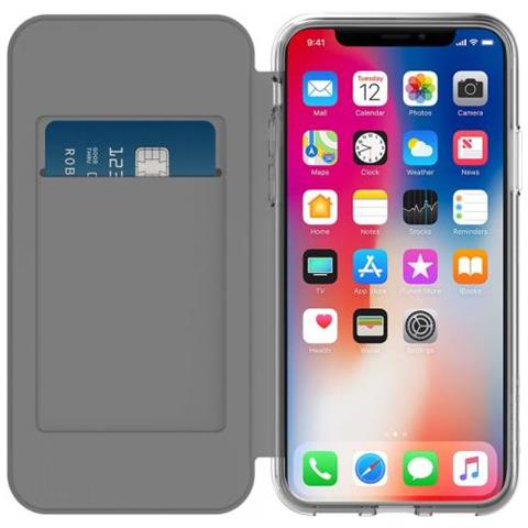 NGP Folio 5.8" Custodia a borsellino Nero, Trasparente - Foto 1