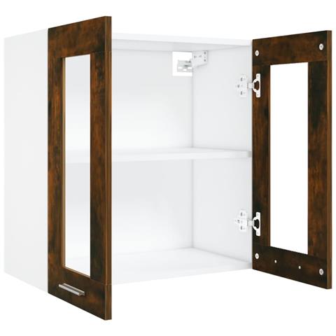 Pensile in Vetro “Lyon” Rovere Fumo 60x31x60 cm - Foto 2