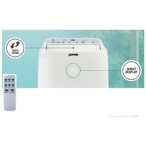 Condizionatore Portatile ZPO12000 12000 Btu / h Stanze Fino a 23 m² Classe A Colore Bianco - Foto 3