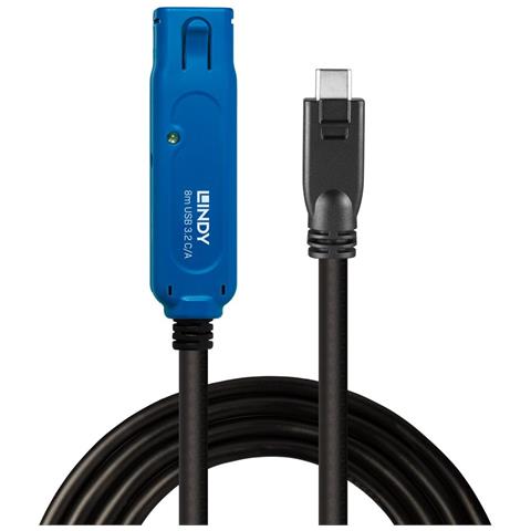 43381 cavo USB USB 3.2 Gen 1 (3.1 Gen 1) 8 m USB C USB A Nero, Blu - Foto 1