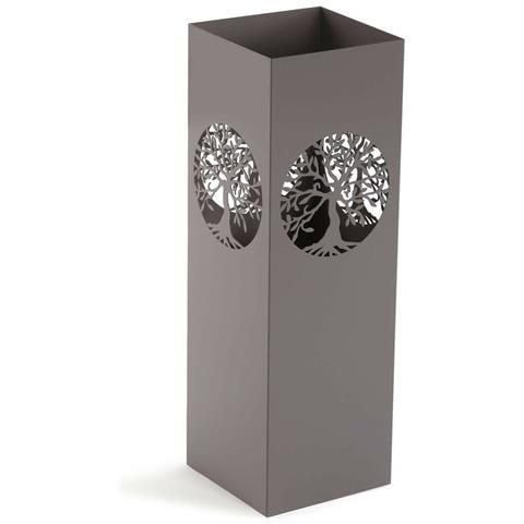 Portaombrelli Albero Della Vita Grigio Metallo Ferro 15 X 49 X 15 Cm - Foto 1