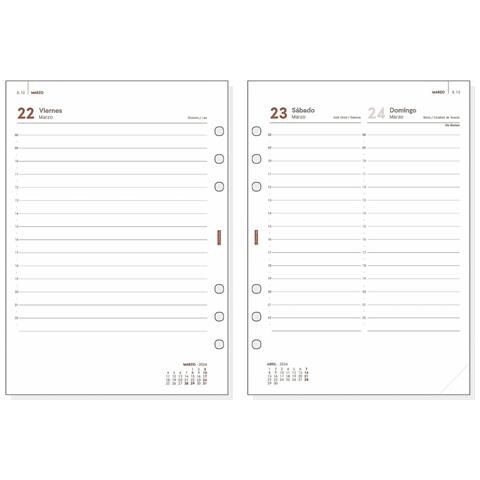 Ricarica Dell'agenda Finocam Open R1098 2024 Bianco 15,5 X 21,5 Cm - Foto 2