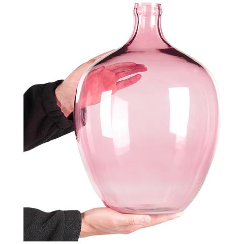 Vaso Da Fiori Roti Vetro 39 Cm Rosa - Foto 2