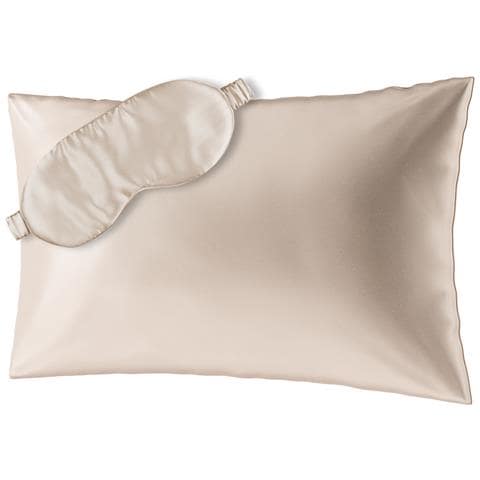 Beauty Sleep Set (60x40) Federa Di Seta E Maschera Per Dormire - Foto 1