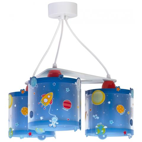 Lampada A Sospensione Per Bambini 3 Luci Planets Pianeti Sistema Solare - Foto 2
