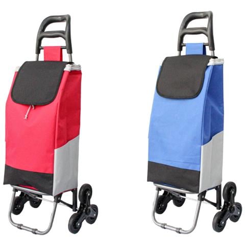 Carrello Spesa Con Ruote Trolley Portaspesa Con Manico Romeo Carrello Blu - Foto 4