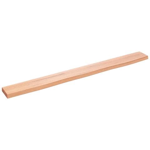 Ripiano Muro Marrone Chiaro 100x10x2cm Massello Rovere Trattato - Foto 2