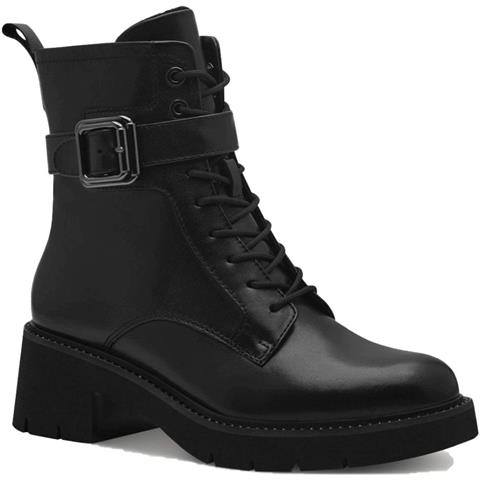 Lace Boot Black Leather Stivali Pelle Scarpe Donna Nero Eu 40, 1-25240-43 003 - Foto 1