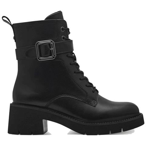 Lace Boot Black Leather Stivali Pelle Scarpe Donna Nero Eu 40, 1-25240-43 003 - Foto 2