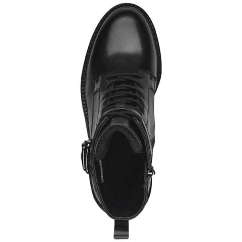 Lace Boot Black Leather Stivali Pelle Scarpe Donna Nero Eu 40, 1-25240-43 003 - Foto 3