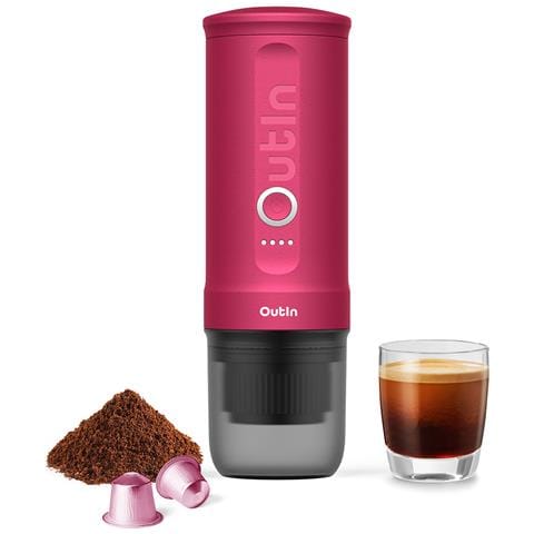 Macchina per Caffè Portatile Nano Pressione 20 bar Batteria 7500 mAh Colore Nero /Rosa - Foto 1