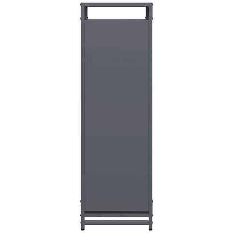 Rastrelliera per Legna da Ardere Antracite 60x28x90 cm - Foto 9