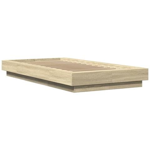 Giroletto Con Luci Led Rovere Sonoma 90x200cm Legno Multistrato - Foto 3