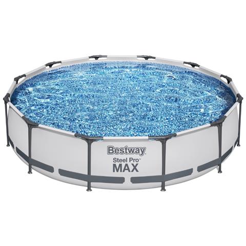 Piscina Fuori Terra - In Giro - 366x76 Cm - Grigio - Include Accessori Coordinati Cb52 - Foto 6