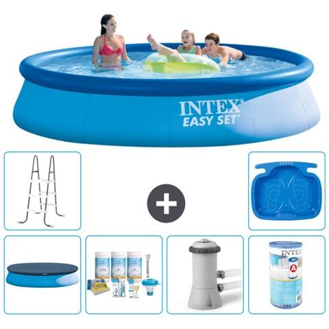 Piscina Fuori Terra - In Giro - 396x84 Cm - Blu - Include Accessori Coordinati A686 - Foto 1