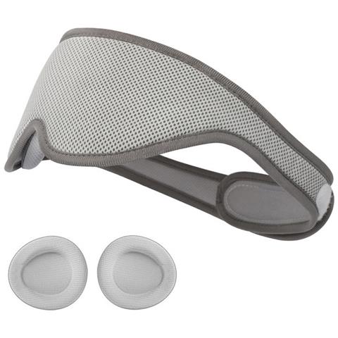 Mascherina Per Dormire 3d Regolabile - Design Con Cavità Oculare Separata Lightgrey - Foto 1