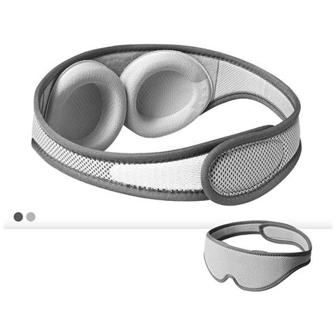 Mascherina Per Dormire 3d Regolabile - Design Con Cavità Oculare Separata Lightgrey - Foto 4