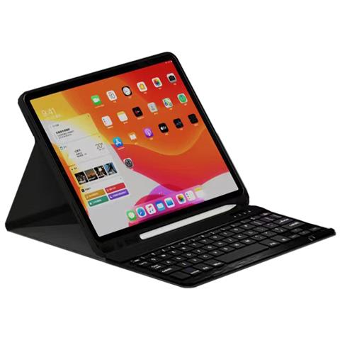 Custodia Nera Con Tastiera Bluetooth Per Lenovo M10 (2nd) X306f - Foto 1