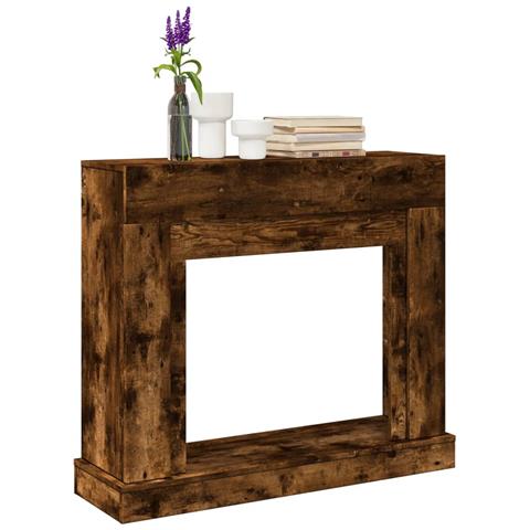 Cornice per Camino Rovere Fumo 100x30x87,5 cm in Truciolato - Foto 2