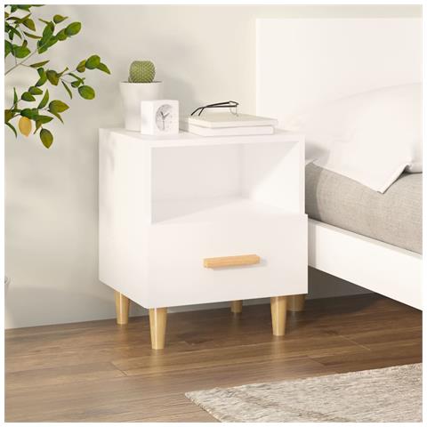 Lusso Casadino -  Comodino Bianco 40x35x47 Cm - Foto 7