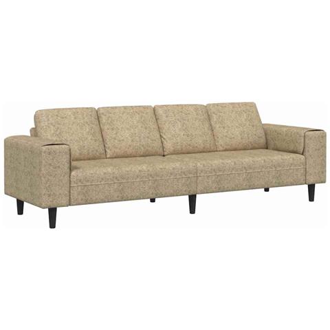 Set di divani Grigio chiaro Pelle scamosciata sintetica - Foto 1