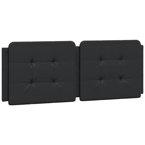 Cuscino Testiera Nero 137 cm in Similpelle - Foto 1