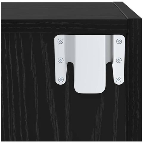 Set mobile TV 4 pcs Rovere nero 37 x 37 x 142.5 cm - Foto 9