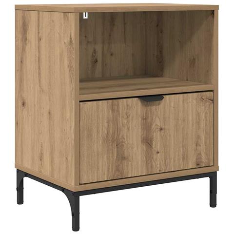 Comodino rovere artigianale 49 x 36 x 61 cm Legno multistrato - Foto 1